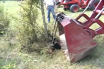 Bucket Buddy Power Shovel Digging & Clearing Trees & Brush