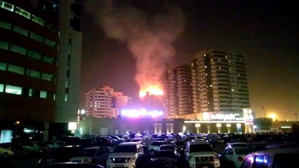 Download Video: Blaze at Sharjah Skyscraper Guts Three Floors, Forces Evacuations