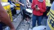 Batucada hinchada Peñarol al final del partido