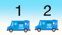 Counting Ice Cream Trucks   Learn Colors & Numbers for Kids   Animated Surprise Eggs   Teach Colours