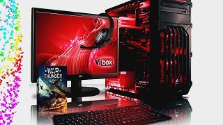 VIBOX Cerberus Paket 2 - 4.4GHz Dual-Core Gaming PC Desktop Computer mit WarThunder Spiel Bundle