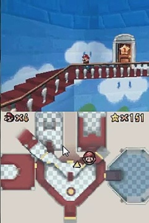 Super Mario 64 DS - Bowser In The Sky as Luigi