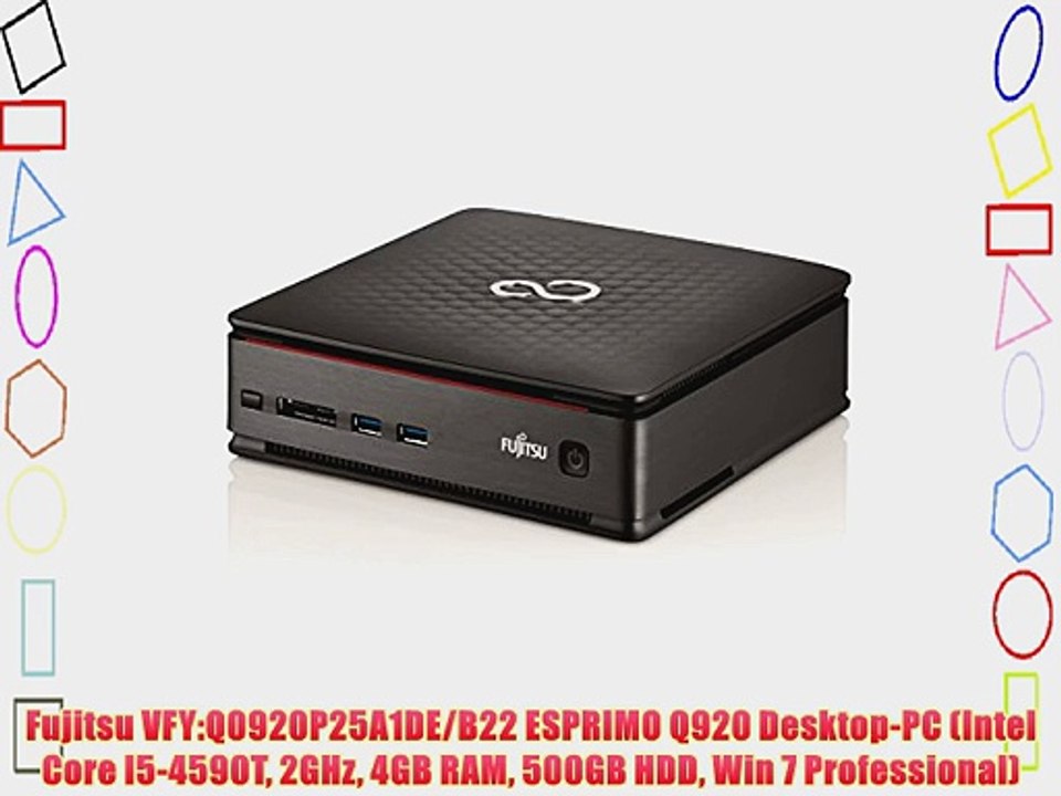 Fujitsu VFY:Q0920P25A1DE/B22 ESPRIMO Q920 Desktop-PC (Intel Core I5-4590T 2GHz 4GB RAM 500GB