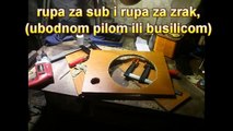 Subwoofer box DIY (kutija za subwoofer - uradi sam)