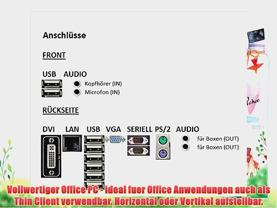 Refurbished Office PC mit 3 Jahren Garantie | Fujitsu Siemens Esprimo E5730 | Made in Germany