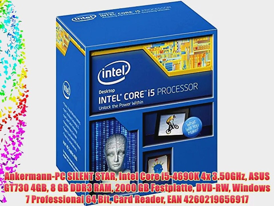 Ankermann-PC SILENT STAR Intel Core i5-4690K 4x 3.50GHz ASUS GT730 4GB 8 GB DDR3 RAM 2000 GB