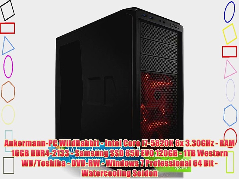 Ankermann-PC WildRabbit - Intel Core i7-5820K 6x 3.30GHz - RAM 16GB DDR4-2133 - Samsung SSD