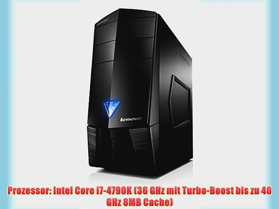 Lenovo Erazer X310 Desktop-PC (Intel Core i7-4790 36GHz 8GB RAM 2TB HDD 256GB SSD NVIDIA GeForce