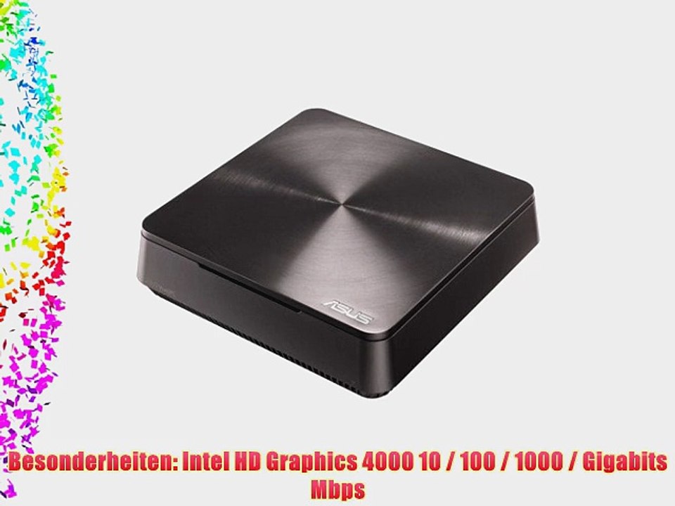Asus VM60-G099R Mini Desktop-PC (Intel Core i3-3217U 16GHz 4GB RAM 1000GB HDD Intel HD Graphics