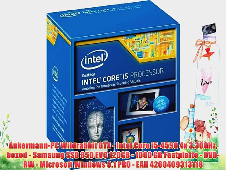 Ankermann-PC Wildrabbit GTX - Intel Core i5-4590 4x 3.30GHz boxed - Samsung SSD 850 EVO 120GB