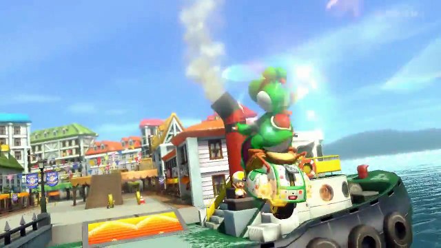 Mario Kart 8 - Yoshi Mirror Mode Toad Harbor