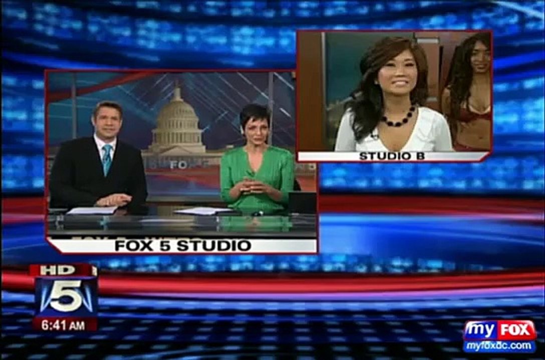 Wash. Redskins Cheerleaders Perform on Fox 5 Morning News (2011 cheerleading auditions)