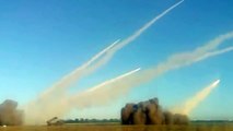 Tornado MLRS Rocket Barrage in Ukraine