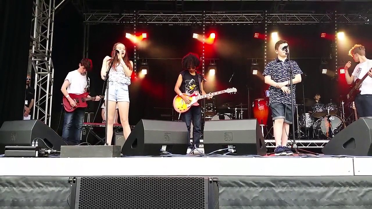 Nate on Guitar at Arts Live Rock Band, cover of Linkin Park - What I've Done