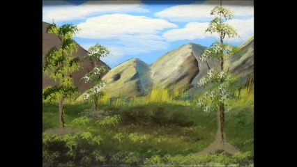 Oil Painting Techniques:  Trees and Grass