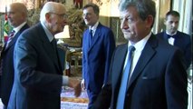 Il Presidente Napolitano con una delegazione del Centro Alfredo Rampi