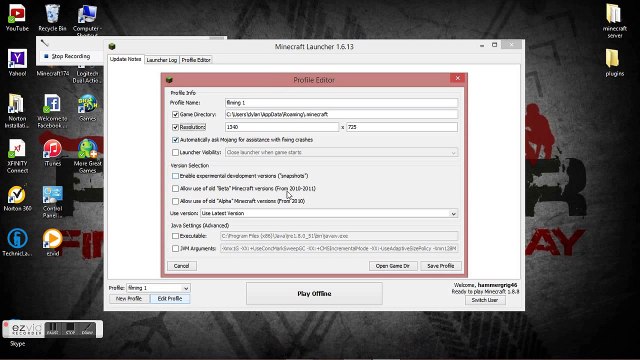 How To Record Minecraft In Fullscreen Video Dailymotion