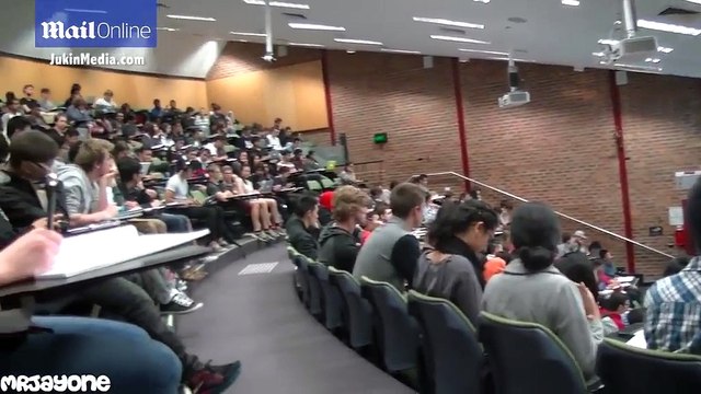 Sydney student caught watching PORN when he forgets to plug in headphones