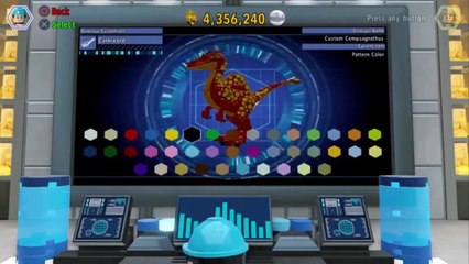 LEGO Jurassic World  Compsognathus Unlock Location Gameplay Skeleton Custom Dinosaur