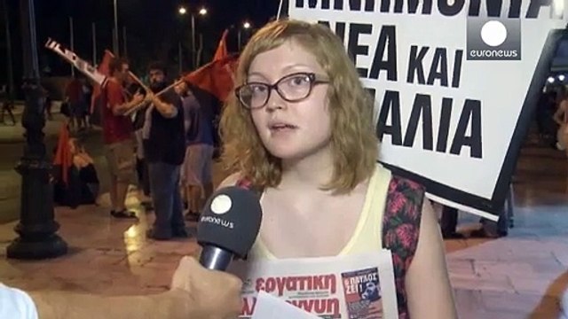 Anti-austerity protests in Athens ahead of crunch bailout vote