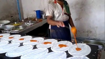 How to make Dosa (Indian street food)