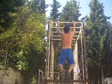 7 Weeks To 50 Pullups 9th Training Session Human Flag Attempts