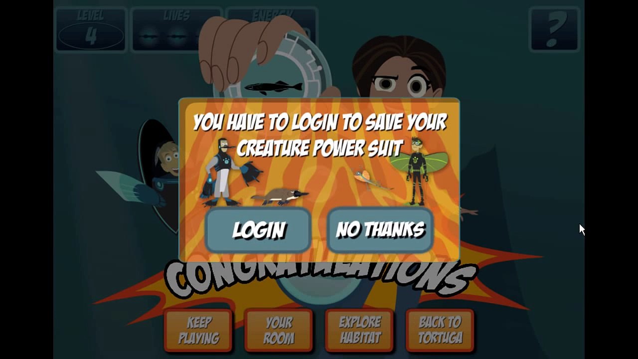 Wild Kratts Ride on Remora Cartoon Animation PBS Kids Game Play Walkthrough