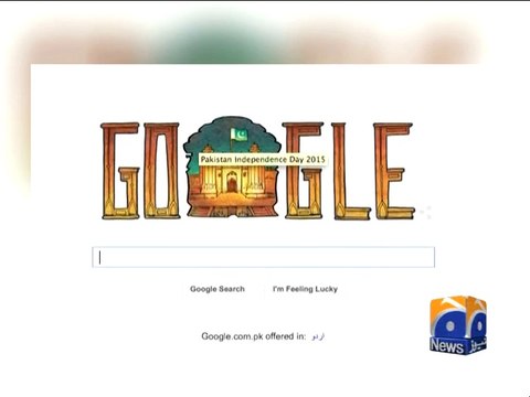 Google Doodle on Pakistan Independence Day-Geo Reports-14 Aug 2015