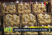 La Victoria: desabastecimiento en mercado frutas tras bloqueo de Carretera Central