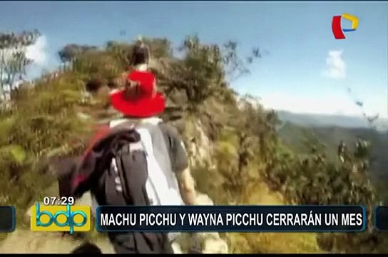 Montañas de Machu Picchu y Huayna Picchu serán cerradas por mantenimiento