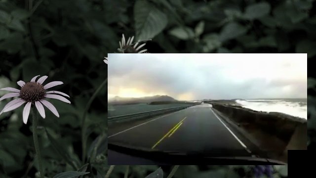 自動車で海岸沿いを走ったらドエライ事に　Car coast traveling