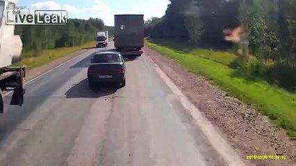 Страшная авария лоб в лоб