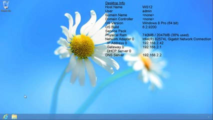 Installing Windows 8 from the network