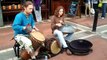 Djembe & Hang Drum buskers on Grafton St. May10th '11