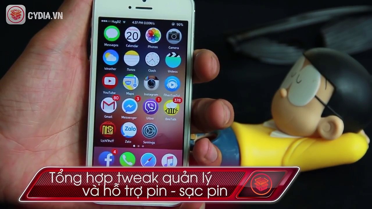 [Cydia Tweak] Top 4 Tweak Cydia về pin của iOS 8.3 - 8.4