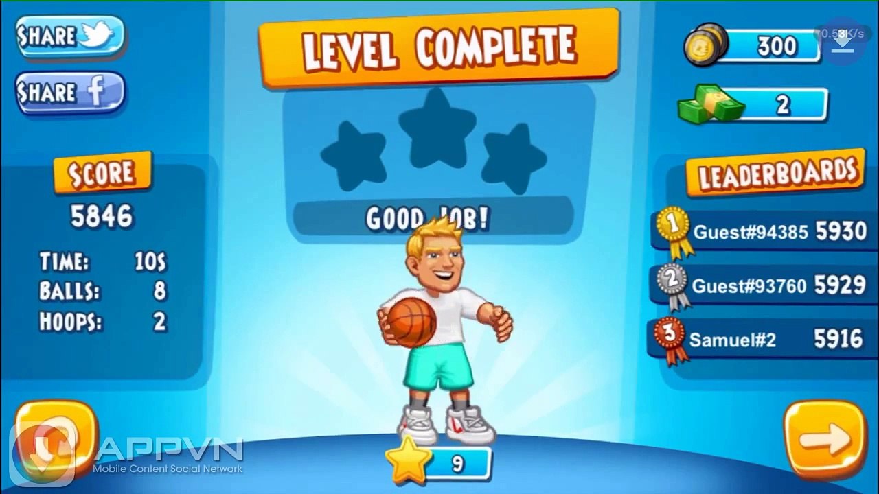 [Game IOS] Dude Perfect 2 - Siêu phẩm bóng rổ 2 - AppStore.Vn