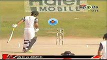 Pak Army Team First Wicket Of Selfie Boy Ahmed Shahzad