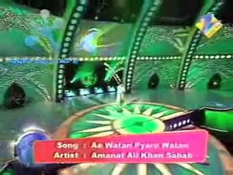 Historical Moment When Pakistani Singer Sings Aiy Watan Pak Watan on Indian Stage