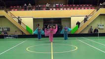 Ķekavas Sporta skolas mākslas vingrošanas priekšnesums pirms Ķekavas-Lielvārdes spēles