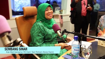 YB Dato' Sri Rohani Abdul Karim Menteri Pembangunan Wanita, Keluarga Dan Masyarakat