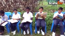 School closure forces Tamil school students to study under trees