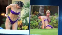 Kylie Jenner Sizzles In A Purple Swimsuit