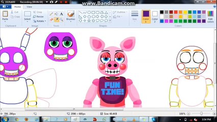 FNaF OC Speedpaint - Party Piggy's Spaghetti