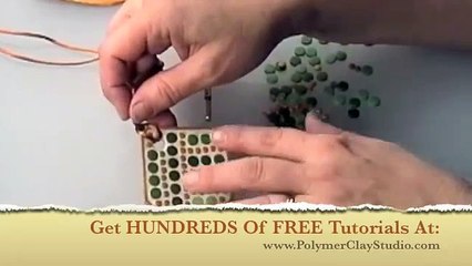 Free Polymer Clay Projects: Mosaic Pendant Pt. 1