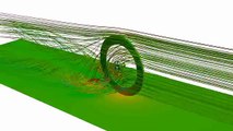 OpenFOAM - Bike wheel with disc brake CFD