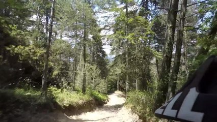 POV footage of amazing mountain bike trail