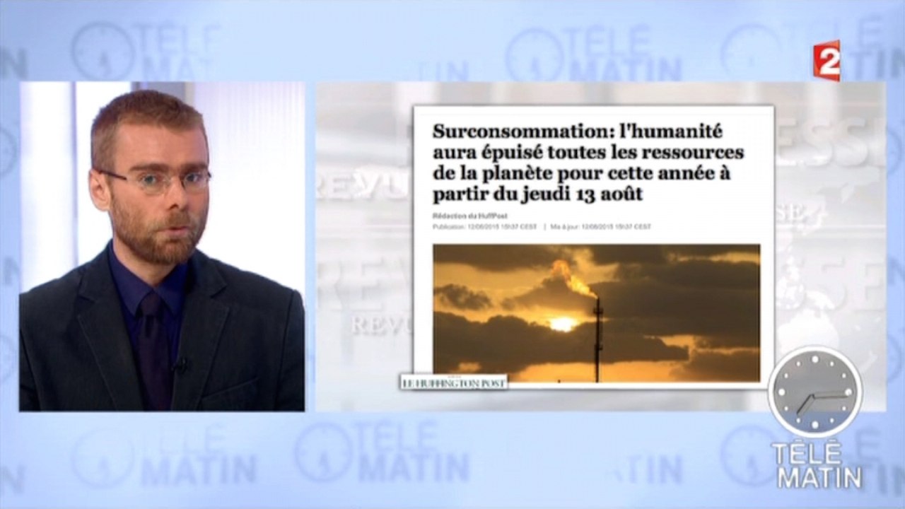L'humanité a épuisé toutes les ressources de la planète pour l'année - Zapping télé du 14 août 2015