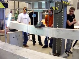 reinforced concrete resistance test / essai sur béton armé
