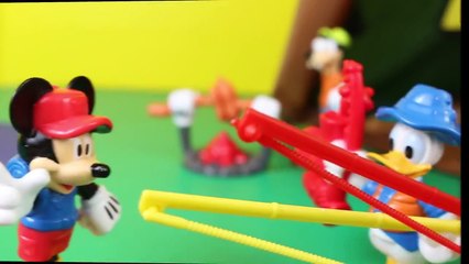 Mickey Mouse Clubhouse Campfire and Fishing  Mickey Minnie Donald Duck and Goofy