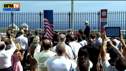 Le drapeau américain flotte à nouveau à Cuba: découvrez les images